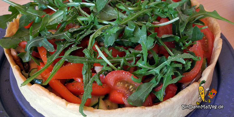 Tarte mit Olivencreme und Gemüse - Bin Dann Mal Veg