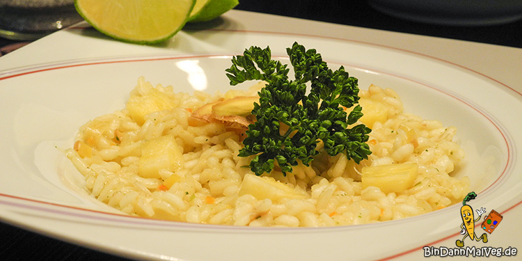 Ingwer-Limetten-Risotto mit Ananas - Bin Dann Mal Veg